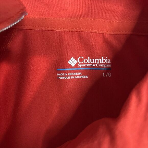 Columbia Women's Long Sleeve Side 1/4 Zip Top Base Layer Orange Size Large - Picture 13 of 15
